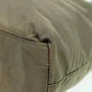 PRADA Tote Bag Nylon Beige Auth ac3213-9