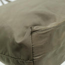 PRADA Tote Bag Nylon Beige Auth ac3213-16