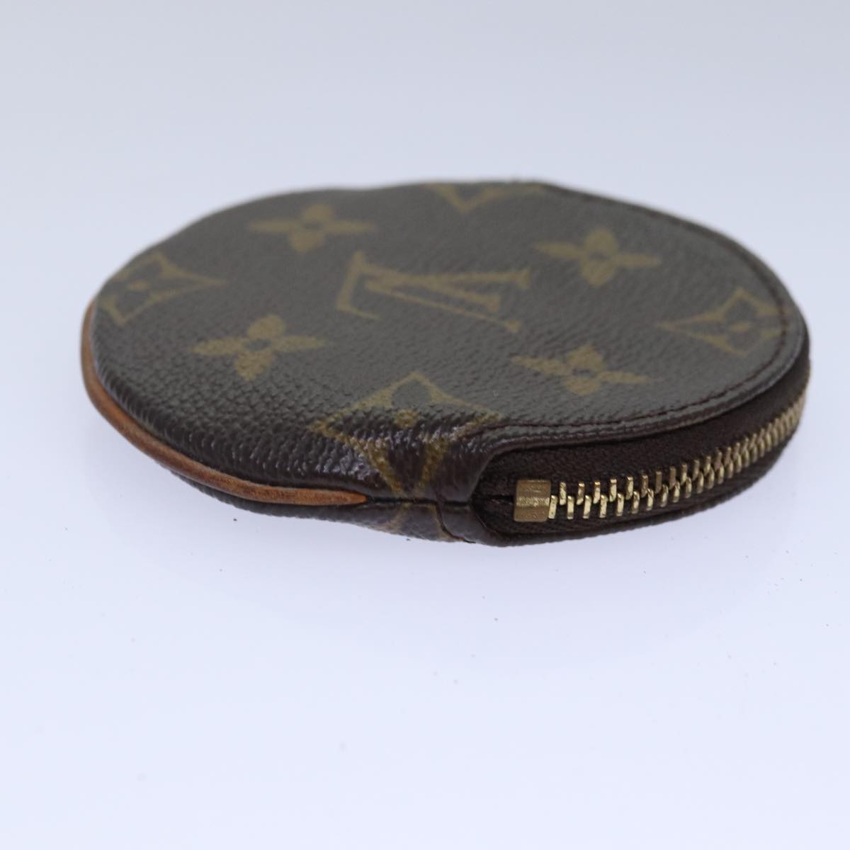 LOUIS VUITTON Monogram Porte Monnaie Rond Coin Purse M61926 LV Auth ac3223