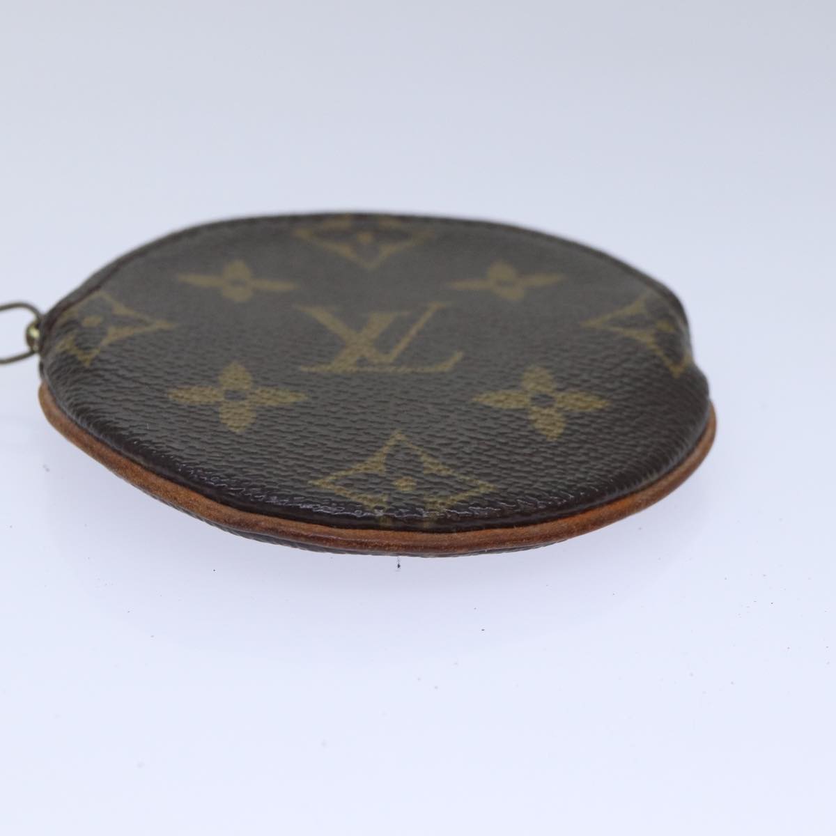 LOUIS VUITTON Monogram Porte Monnaie Rond Coin Purse M61926 LV Auth ac3223