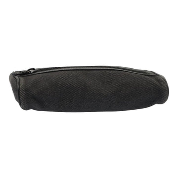 GUCCI Pouch Denim Gray Silver 90627 Auth ac3227