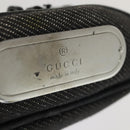 GUCCI Pouch Denim Gray Silver 90627 Auth ac3227-8