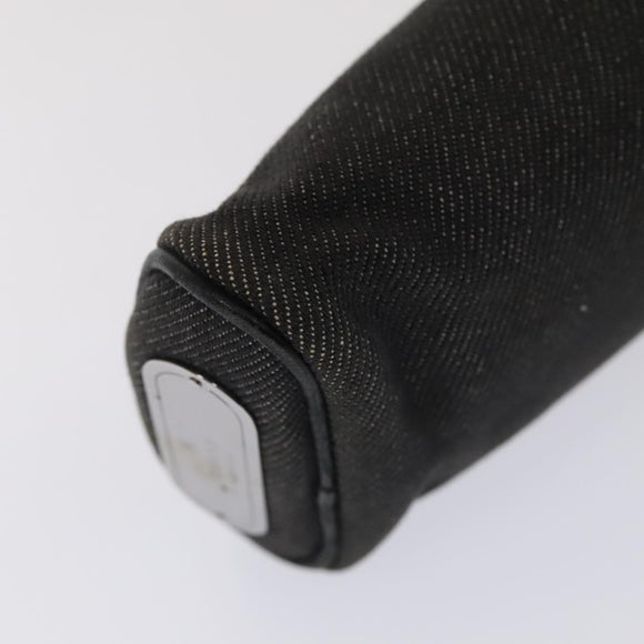 GUCCI Pouch Denim Gray Silver 90627 Auth ac3227