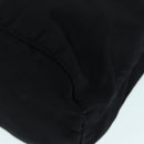 PRADA Drawstring Pouch Nylon Black Silver Auth ac3236-14
