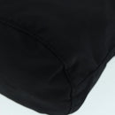 PRADA Drawstring Pouch Nylon Black Silver Auth ac3236-16