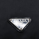 PRADA Drawstring Pouch Nylon Black Silver Auth ac3236-17