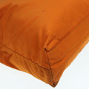 PRADA Tote Bag Nylon Orange Silver Auth ac3237-12