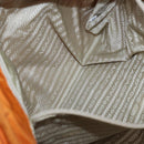 PRADA Tote Bag Nylon Orange Silver Auth ac3237-23