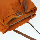 PRADA Tote Bag Nylon Orange Silver Auth ac3237-6