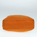 PRADA Tote Bag Nylon Orange Silver Auth ac3237-9