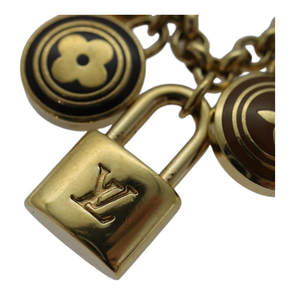 LOUIS VUITTON Monogram Porte Cles Chainne Pastilles Charm M66172 LV Auth ac3239