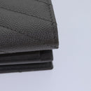 SAINT LAURENT Wallet Leather Gold Gray Auth ac3243-11