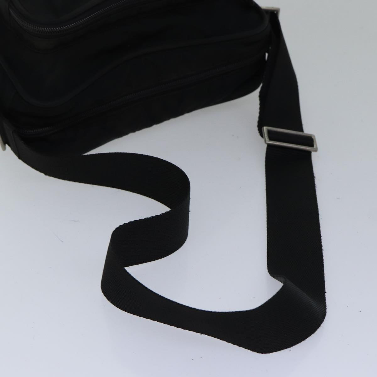 PRADA Shoulder Bag Nylon Black Auth ac3249