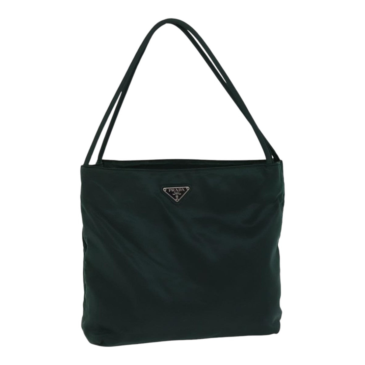 PRADA Tote Bag Nylon Green Auth ac3251