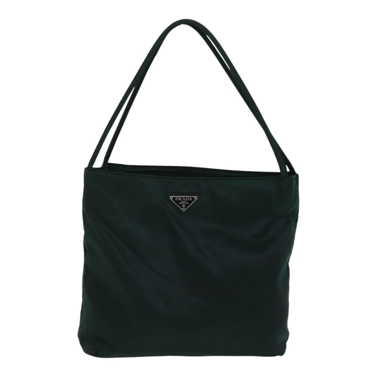 PRADA Tote Bag Nylon Green Auth ac3251