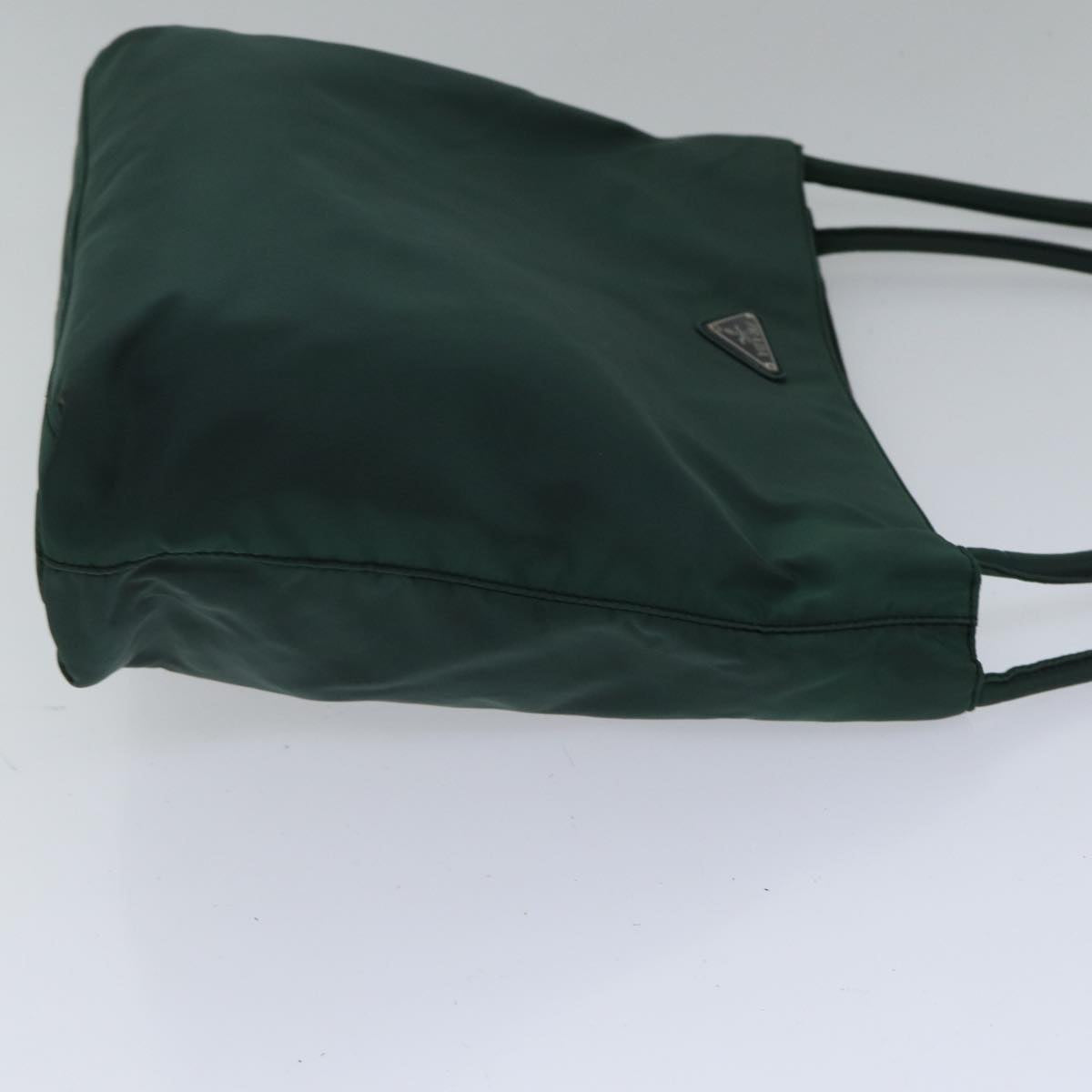 PRADA Tote Bag Nylon Green Auth ac3251