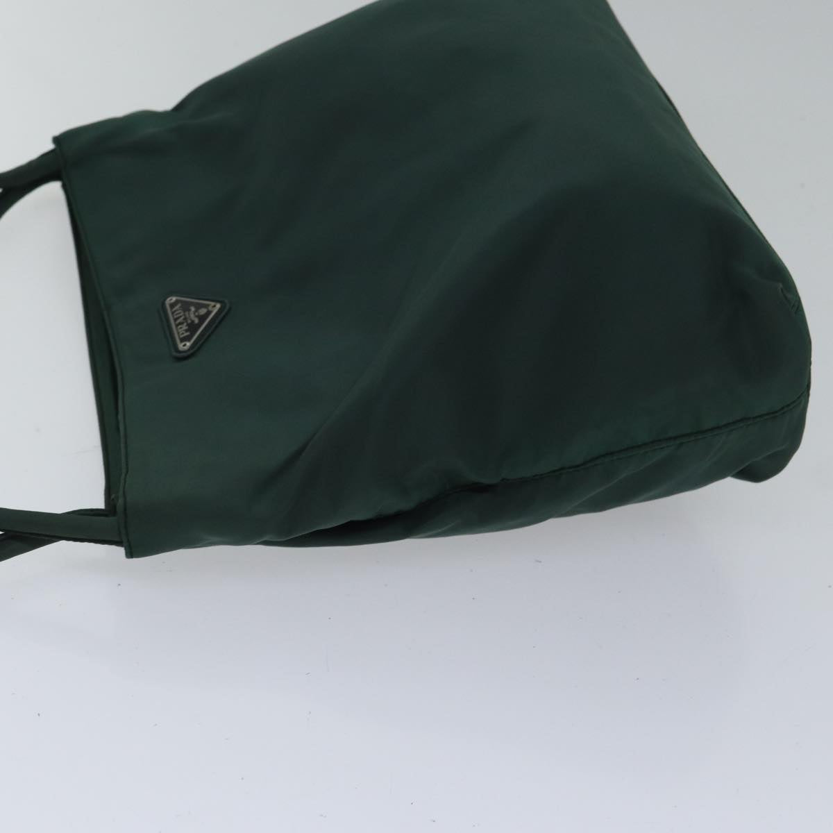 PRADA Tote Bag Nylon Green Auth ac3251