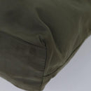 PRADA Tote Bag Nylon Beige Auth ac3252-12