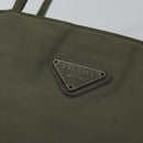 PRADA Tote Bag Nylon Beige Auth ac3252-14