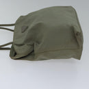 PRADA Tote Bag Nylon Beige Auth ac3252-5