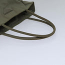 PRADA Tote Bag Nylon Beige Auth ac3252-7