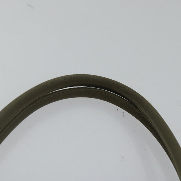 PRADA Tote Bag Nylon Beige Auth ac3252