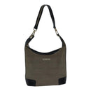 GUCCI Shoulder Bag Canvas Beige Auth ac3261-1