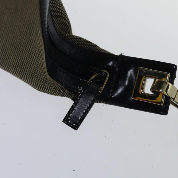 GUCCI Shoulder Bag Canvas Beige Auth ac3261