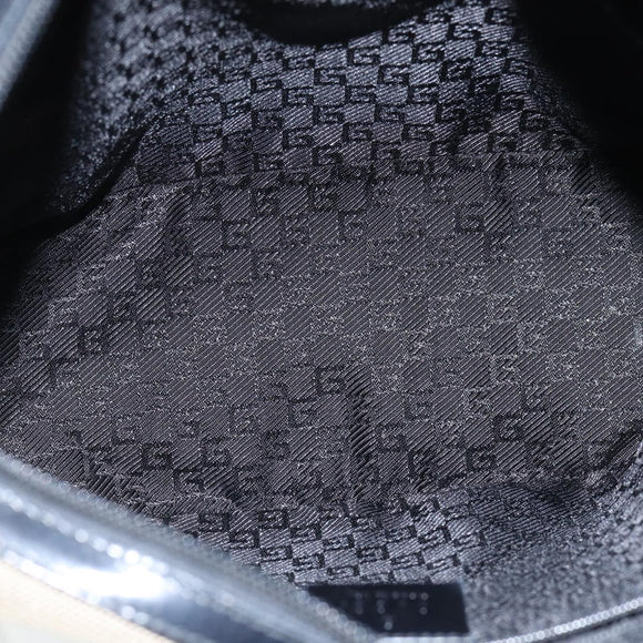 GUCCI Shoulder Bag Canvas Beige Auth ac3261