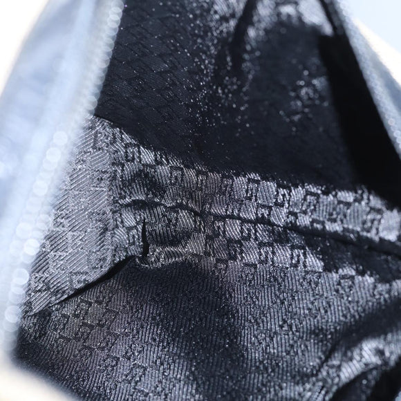 GUCCI Shoulder Bag Canvas Beige Auth ac3261