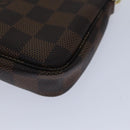 LOUIS VUITTON Damier Ebene Mini Pochette Accessoires Pouch N58009 LV Auth ac3267-14