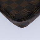 LOUIS VUITTON Damier Ebene Mini Pochette Accessoires Pouch N58009 LV Auth ac3267-15