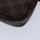 LOUIS VUITTON Damier Ebene Mini Pochette Accessoires Pouch N58009 LV Auth ac3267-16
