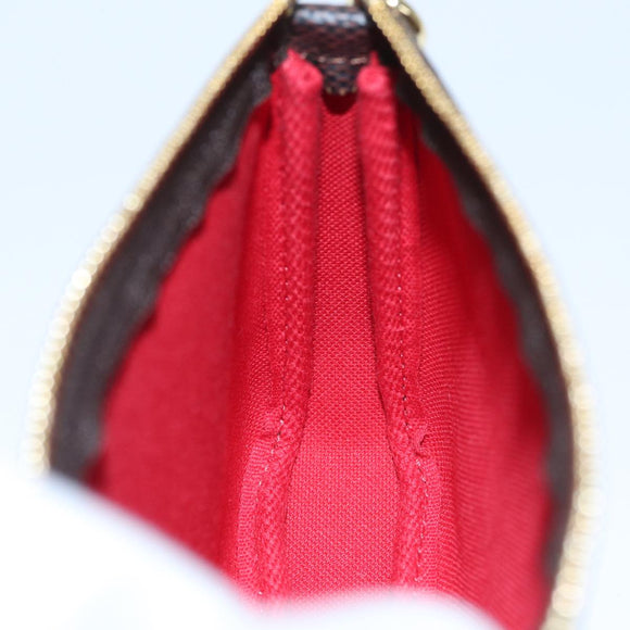 LOUIS VUITTON Damier Ebene Mini Pochette Accessoires Pouch N58009 LV Auth ac3267