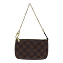 LOUIS VUITTON Damier Ebene Mini Pochette Accessoires Pouch N58009 LV Auth ac3267-13