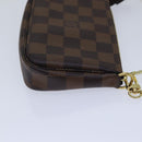 LOUIS VUITTON Damier Ebene Mini Pochette Accessoires Pouch N58009 LV Auth ac3267-3