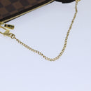 LOUIS VUITTON Damier Ebene Mini Pochette Accessoires Pouch N58009 LV Auth ac3267-7