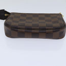 LOUIS VUITTON Damier Ebene Mini Pochette Accessoires Pouch N58009 LV Auth ac3267-5