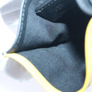 FENDI Card Case Leather Yellow Auth ac3270V-18