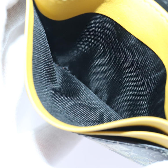 FENDI Card Case Leather Yellow Auth ac3270V