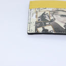 FENDI Card Case Leather Yellow Auth ac3270V-7