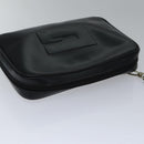 GUCCI Clutch Bag Patent leather Black Auth ac3275-6