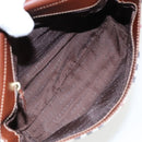 BURBERRY Nova Check Shoulder Bag PVC Leather Beige Auth ac3276-11