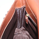 BURBERRY Nova Check Shoulder Bag PVC Leather Beige Auth ac3276-21