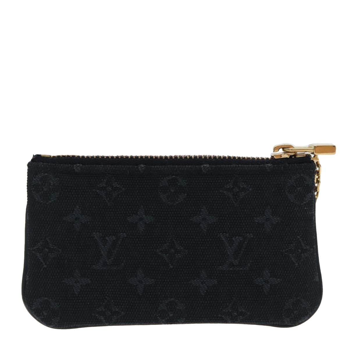 LOUIS VUITTON Monogram Mini Pochette Cles Coin Purse TST Blue M92436 Auth ac3287 - 0