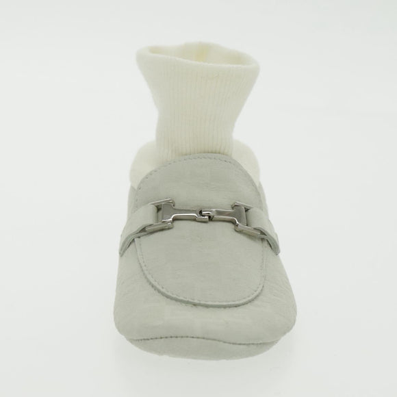 GUCCI Baby Shoes Suede White Auth ac3288