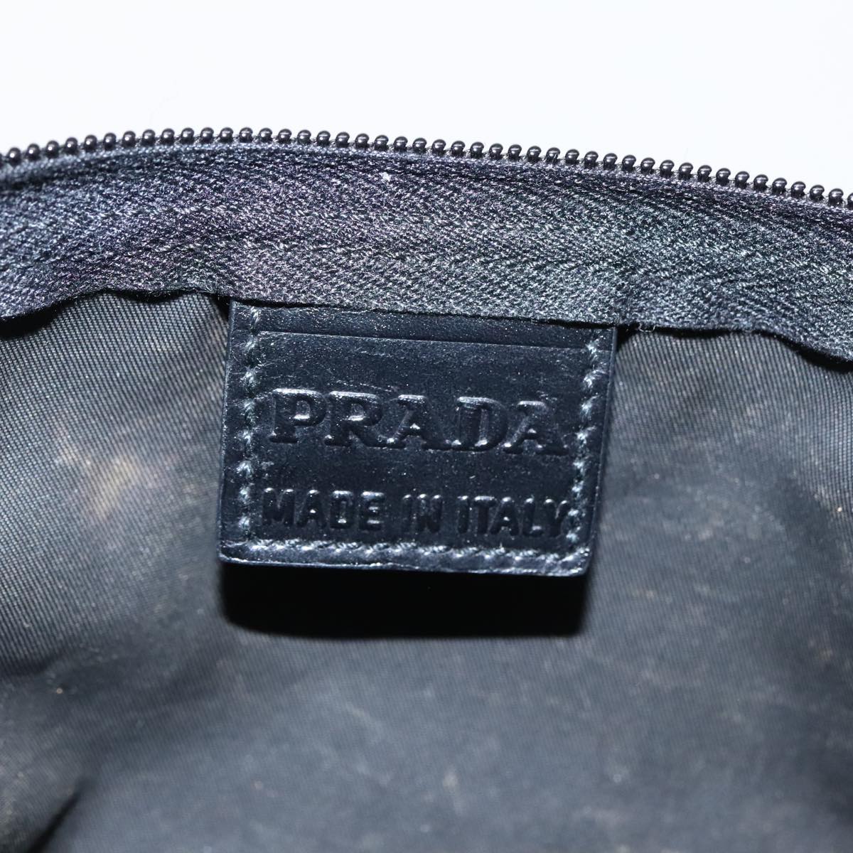 PRADA Pouch Nylon Black Auth ac3297