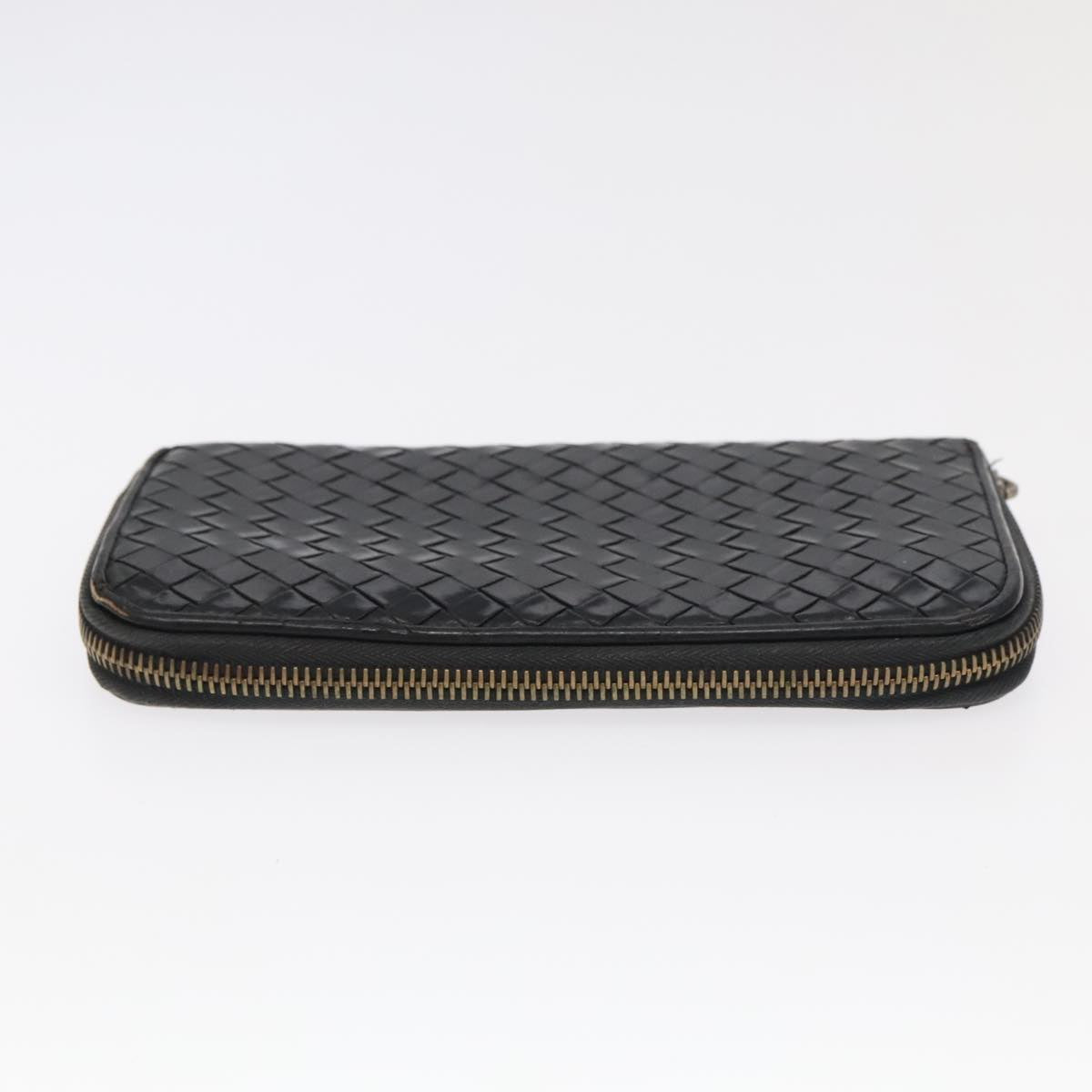 BOTTEGA VENETA INTRECCIATO Wallet Leather 4Set Black Brown Auth ac3299