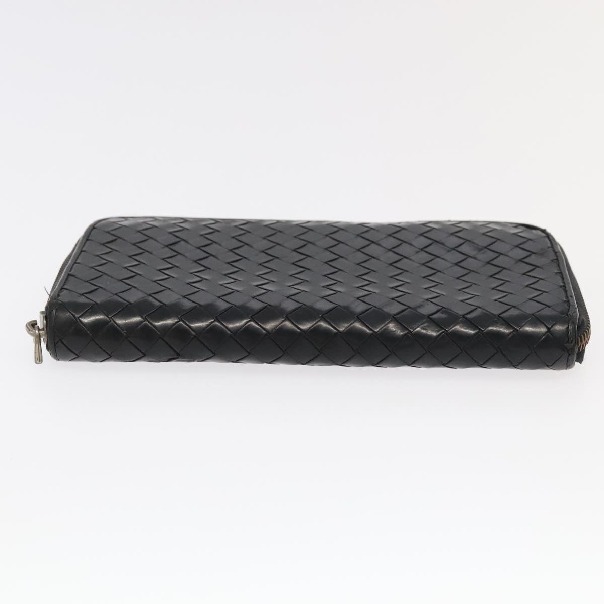 BOTTEGA VENETA INTRECCIATO Wallet Leather 4Set Black Brown Auth ac3299