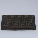 CARTIER Bulgari Fendi Burberry Zucca Wallet Leather Canvas 5Set Auth ac3300-2